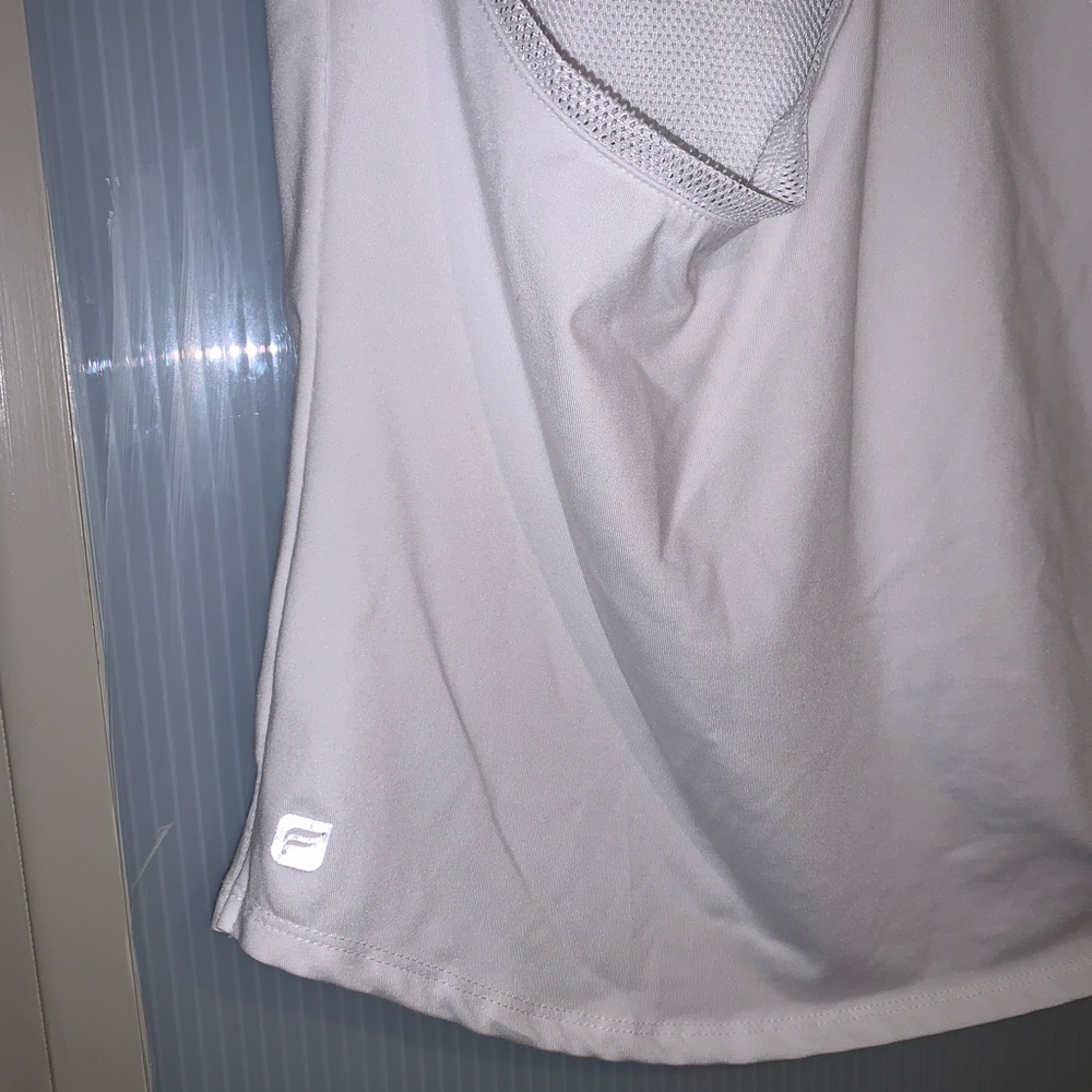 FABLETICS White Mesh Back Workout Top - Picture 5 of 6